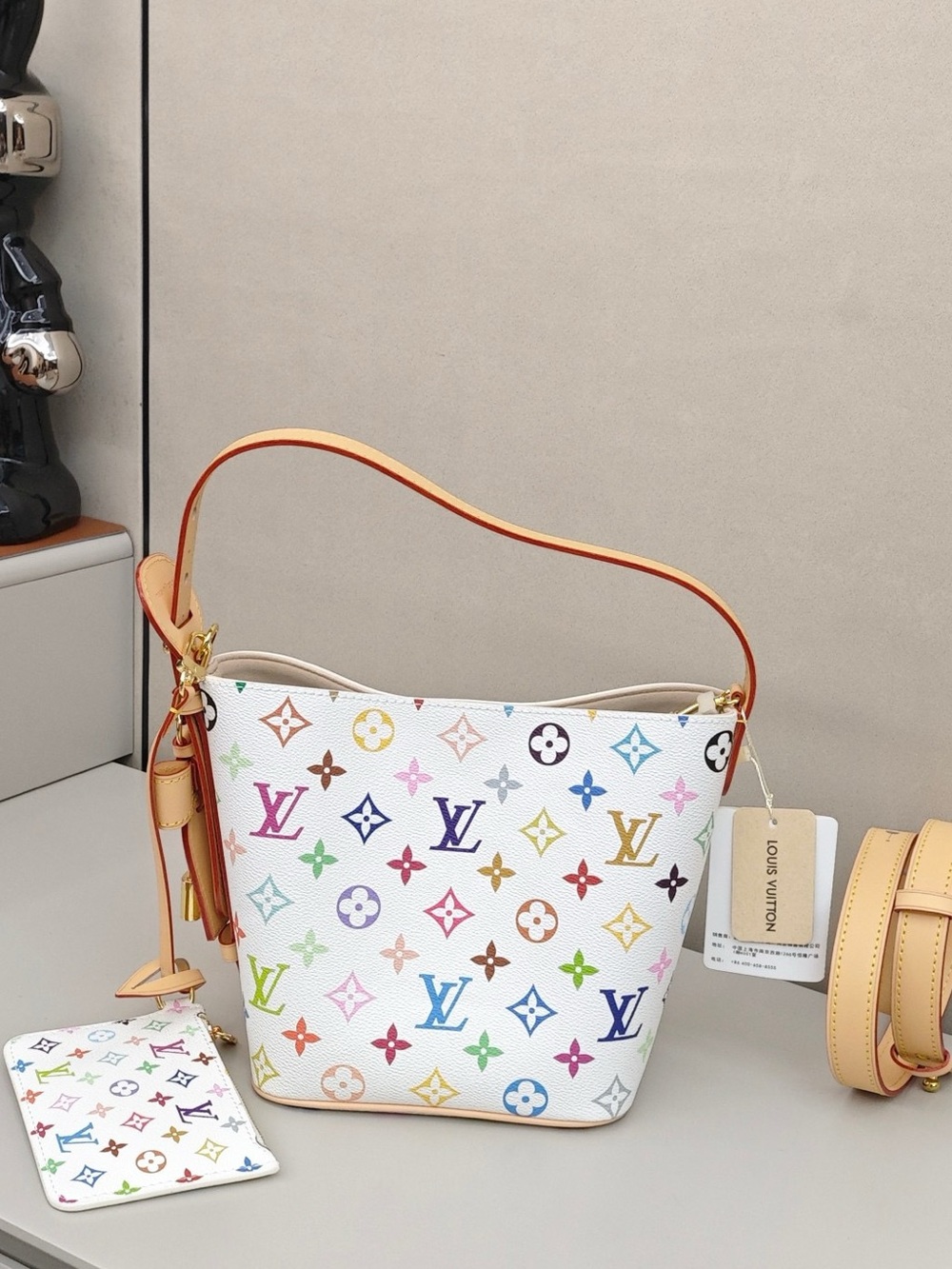 Louis Vuitton Multicolor Monogram White Small Shoulder Bag